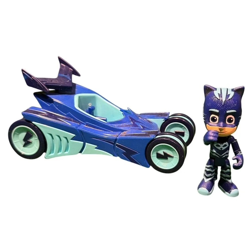 PJ Masks Catboy and Cat-Car Vehicle Action‎ Figure Toy Set Blue Disney Junior